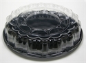 Picture of Black 18" Catering/Serving Tray w/Dome Lid-With SmartLock