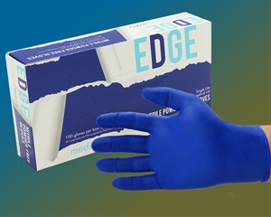Picture of PA Edge Powder Free Blue Nitrile  Glove - Medium