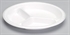 Picture of 10" White Laminated 3-Compartment Foam Plate
