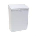Picture of White Metal Feminine Product Waste Disposal Receptacle