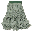 Picture of Large Green Rayon/Cotton 5" Mesh/Tail  Loop End Mop Head