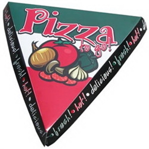 Picture of Pizza Slice Box  7" Hinged Clamshell