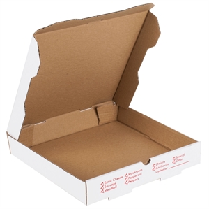 Picture of 7" Corrugated Pizza Box "B" Flute White 7X7x2 Stock Print