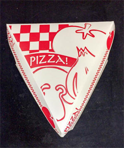 Picture of Pizza Slice Box 9" Hinged Clamshell Printed