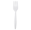 Picture of Platinum Medium White Polypropylene Fork