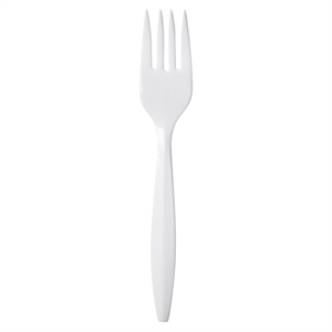Picture of Platinum Medium White Polypropylene Fork