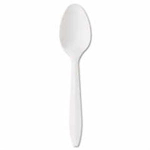 Picture of Platitnum Medium White Polypropylene Teaspoon